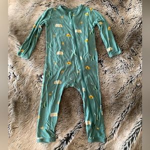 Kyte baby zipper camp long sleeve romper size 18-24 months